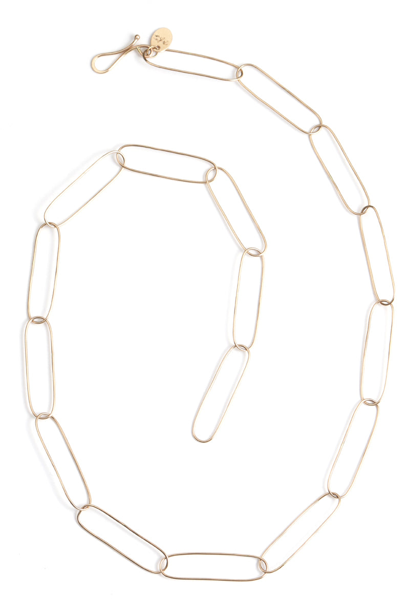 Paperclip Chain Necklace Necklaces N2111-2
