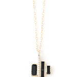 Cityscape Triple Spinel and Diamond Tower Necklace Necklace N2189SP