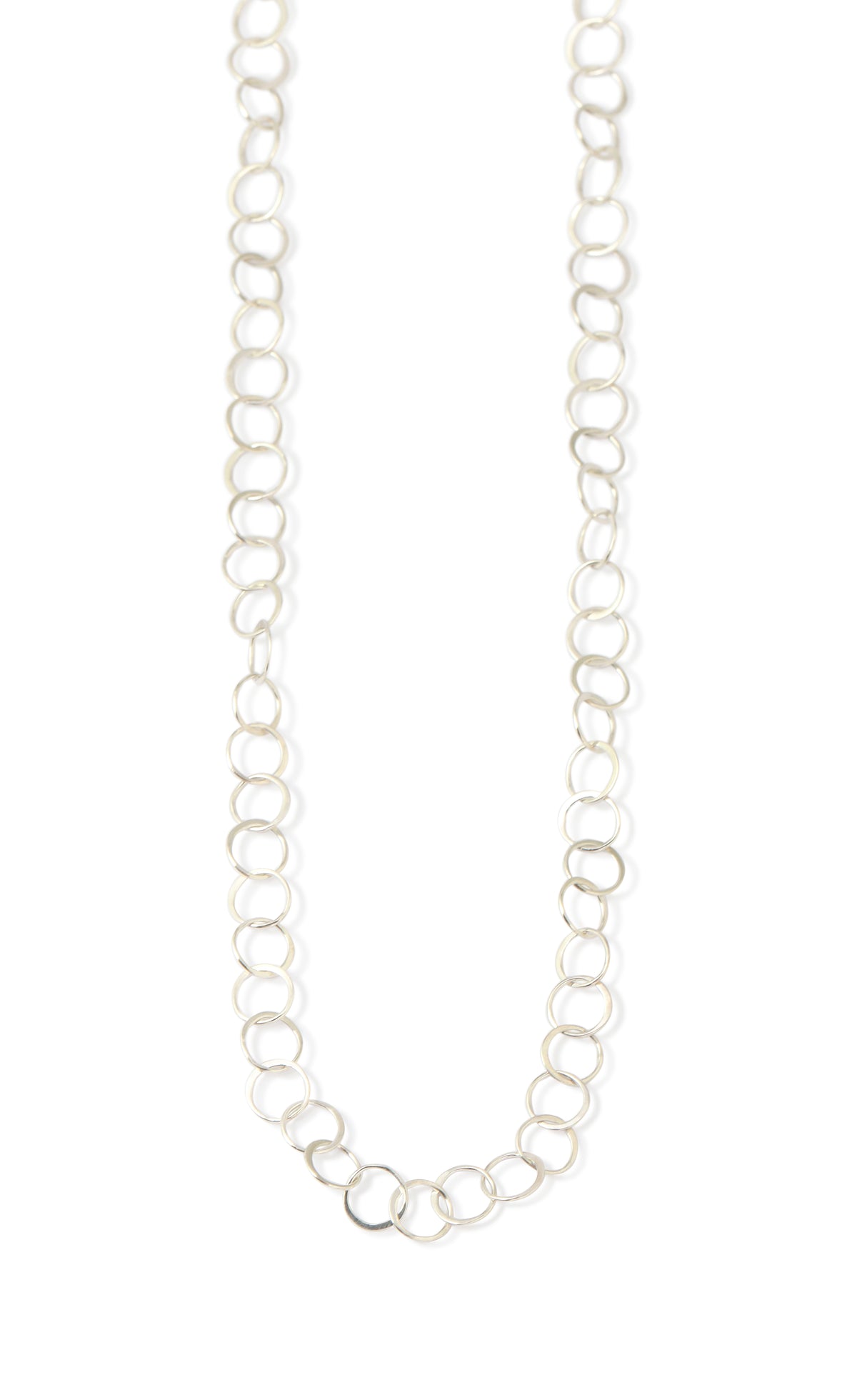 Mini Link Chain Necklace Silver Necklaces N613