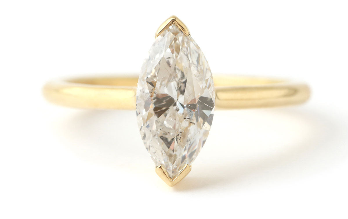Armored Marquis Cut Diamond Ring BFCM Stock Ring OFK4401-ecom