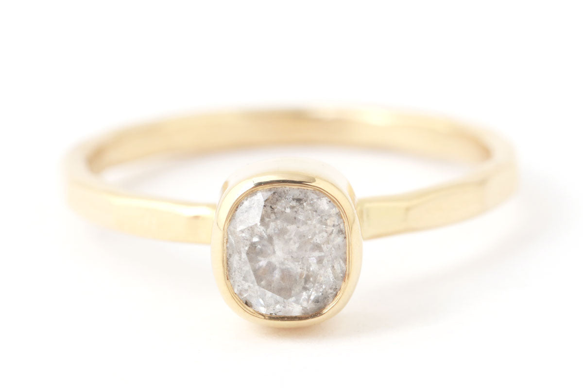 Salt and Pepper Diamond Ring BFCM Stock Ring OFK4419