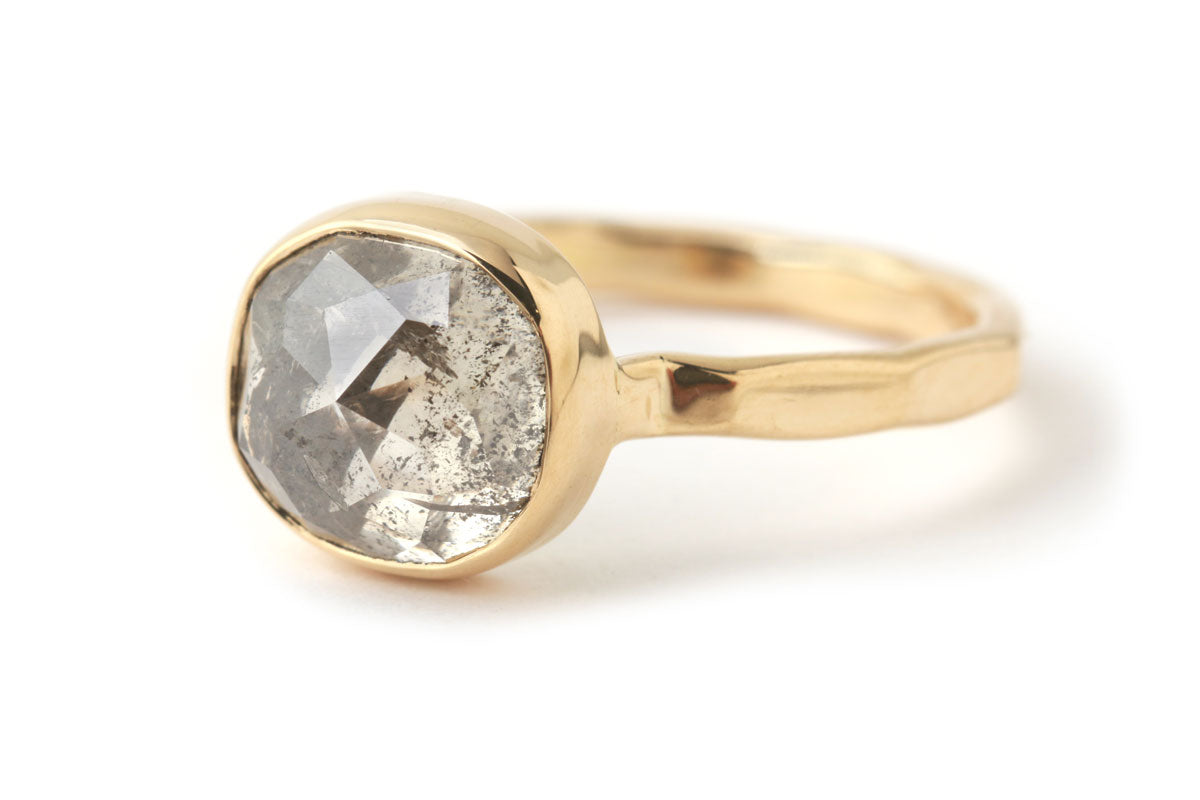 Rustic Rosecut Diamond ring Rings OFK4427-2