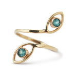 Apatite Spiral Peacock Ring BFCM Stock Ring OFK4433-ecom