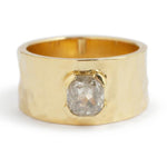 Armored Sapphire Cigar Band BFCM Stock Ring OFKR196