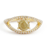 Cat's Eye Yellow Diamond Ring BFCM Stock Ring OFKR199_81ec0f1f-dd3b-4607-92ab-82d67470d527