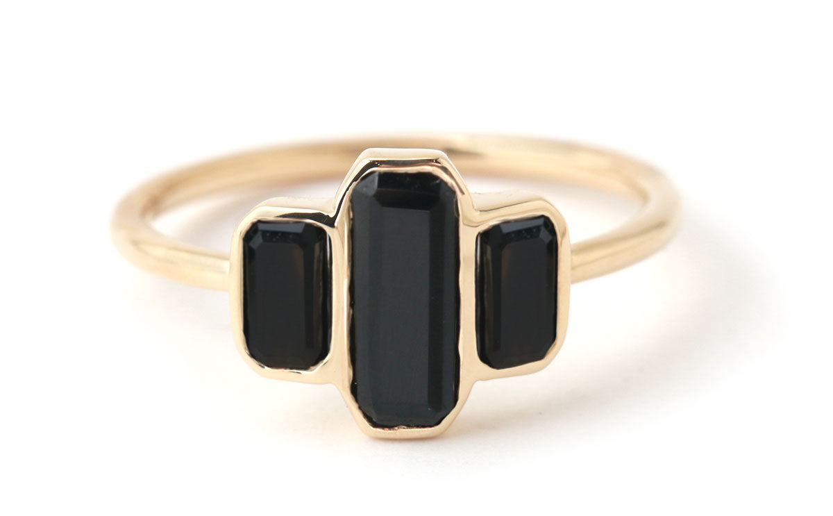 Cityscape Triple Spinel Ring BFCM Stock Ring R1299sp-ecom