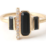 Cityscape Triple Spinel and Diamond Tower Ring BFCM Stock Ring R1301SP-ecom