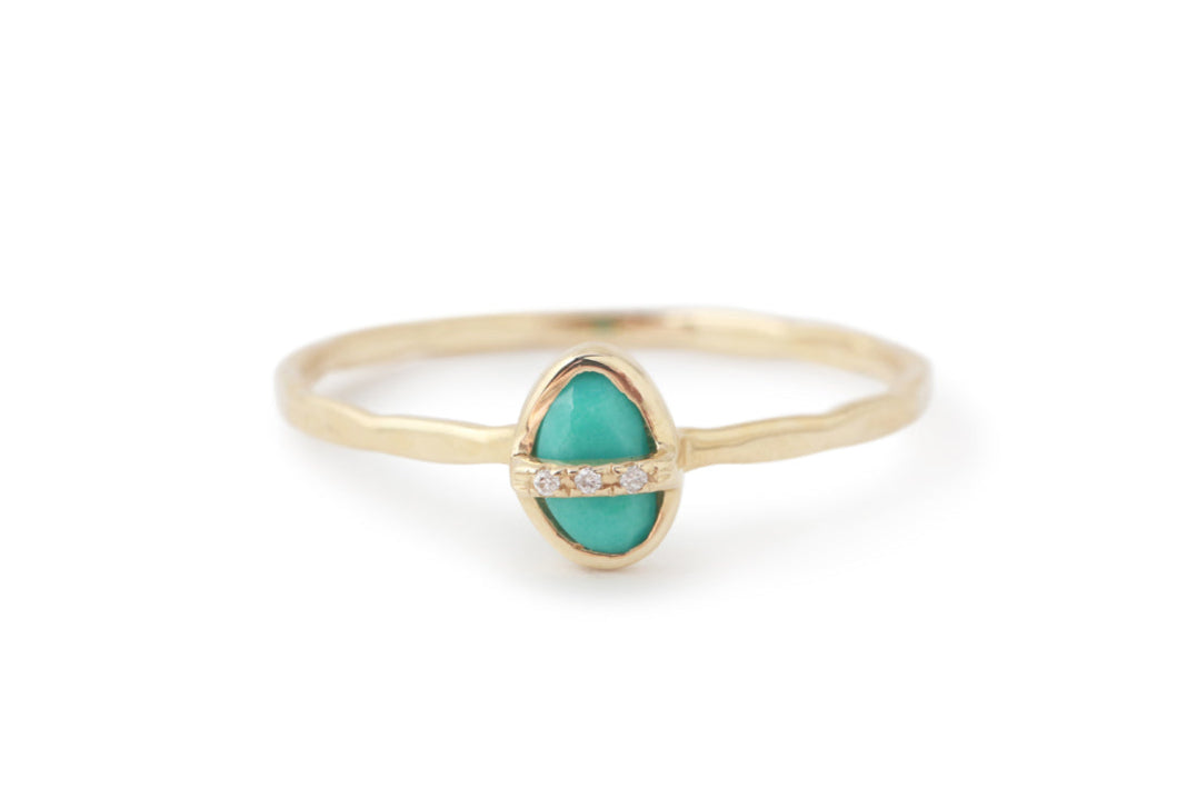 Small Micropave Bezel Wrapped Turquoise Ring BFCM Stock Ring R1314TQ_4e4df03f-42c2-4875-9c49-37b1ca2197a5