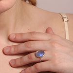 Extra large freeform Labradorite cocktail ring BFCM Stock Ring R1324LAB-OM_copy