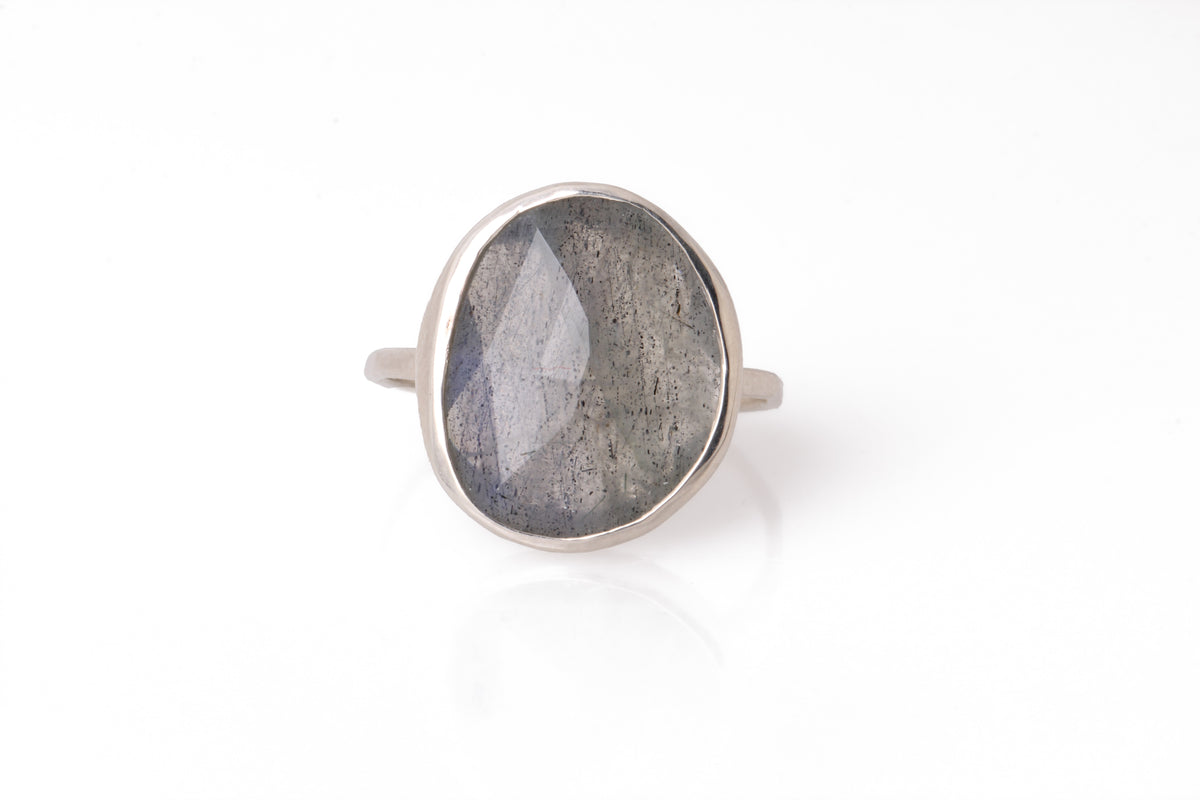 Extra large freeform Labradorite cocktail ring Sterling silver BFCM Stock Ring R1324LAB_copy