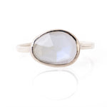 Freeform East-West Rainbow Moonstone Ring Sterling silver Rings R1325RMS_copy