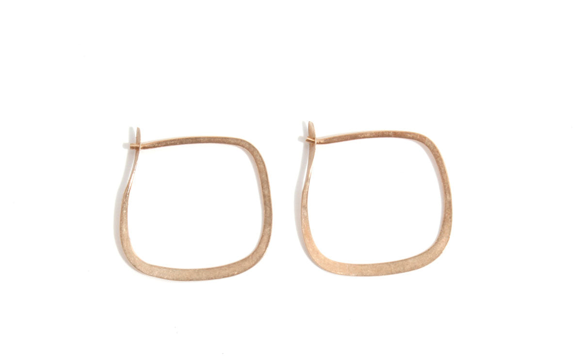 3/4 Inch Square Hoop Earrings Earrings SMSQHG