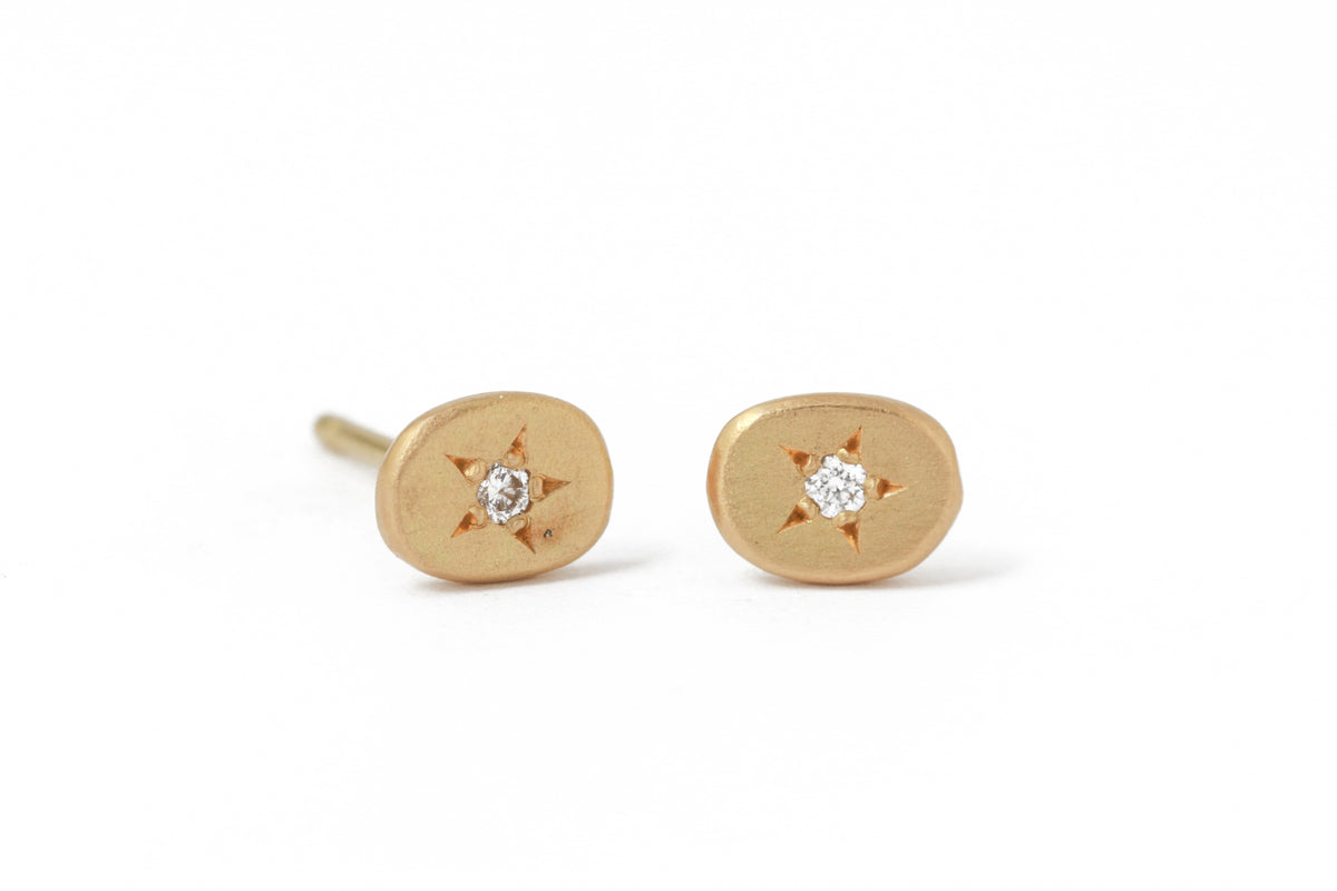 Shooting Star Diamond Studs by Sweet Pea EARRING SP_ESS