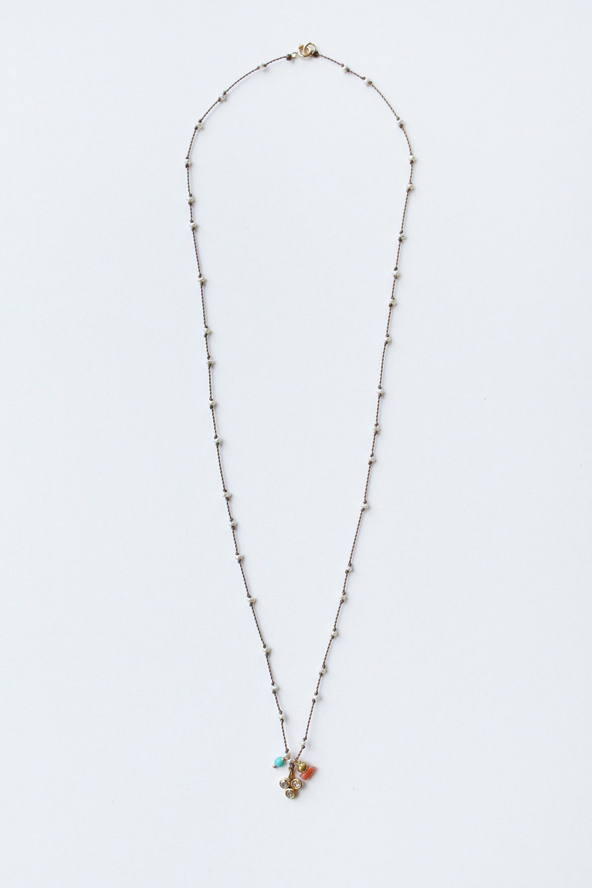 Past Present Future Necklace by See Real Flowers NECKLACE SRFPPFN-DIAM-2