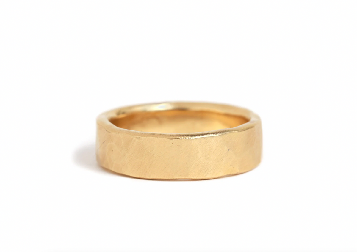 6mm Solid Hammered Band - 14k Gold Stock Ring ScreenShot2025-05-31at5.14.48PM