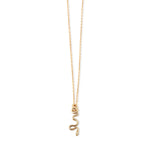 Itty Bitty Snake Charm Necklace by Talon Necklaces T_IBSNAKEP