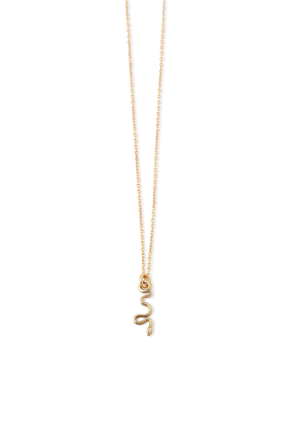 Itty Bitty Snake Charm Necklace by Talon Necklaces T_IBSNAKEP