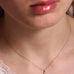 Itty Bitty Crescent Charm Necklace by Talon NECKLACE Talonittybittycrescent