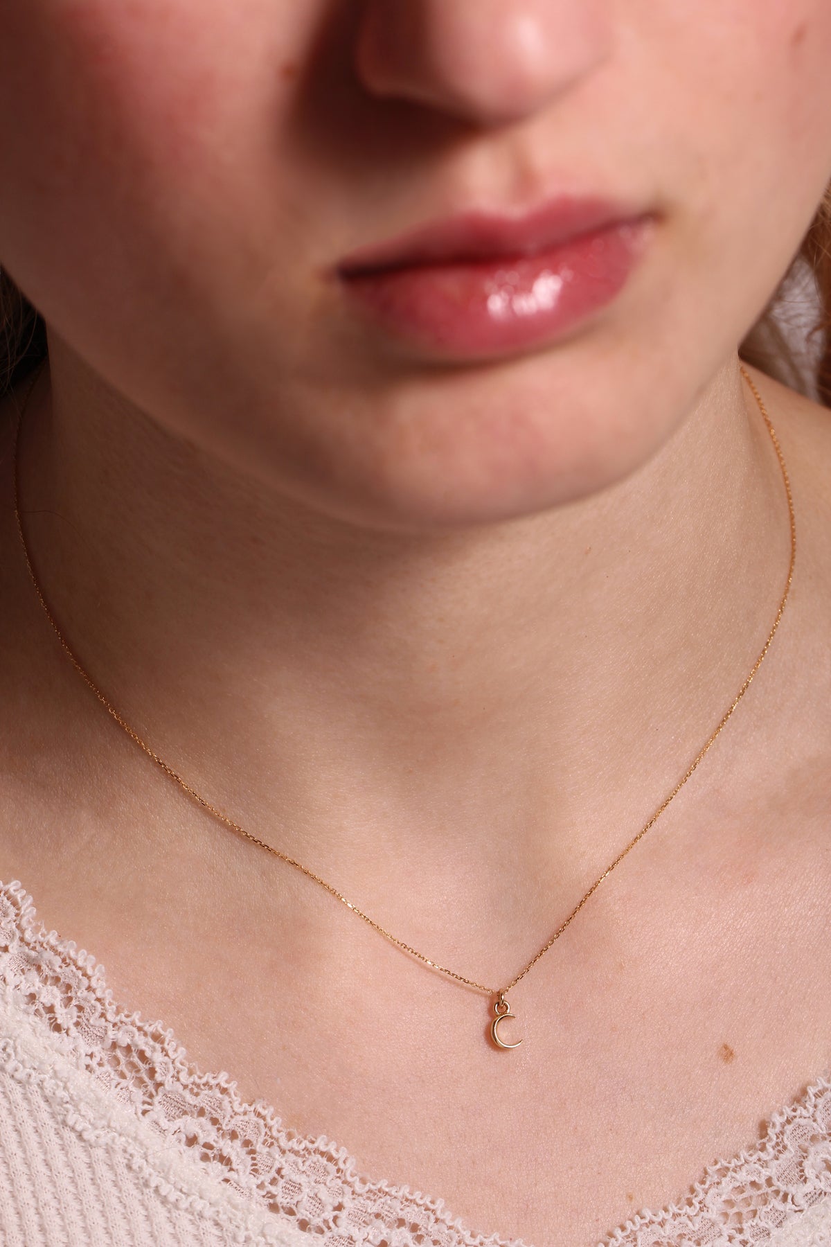 Itty Bitty Crescent Charm Necklace by Talon NECKLACE Talonittybittycrescent