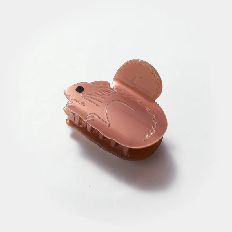 Chestnut Squirrel Hair Claw Clip Accessories WI_Claw_Squirrel_Flat_v2