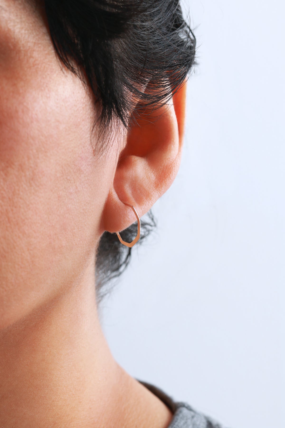 1/2 Inch Octagon Hoop Earrings Earrings XSOCTHS-2