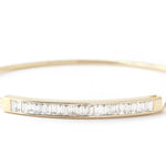 Channel Set Diamond Cuff Bracelet Bracelets b960g-ecom