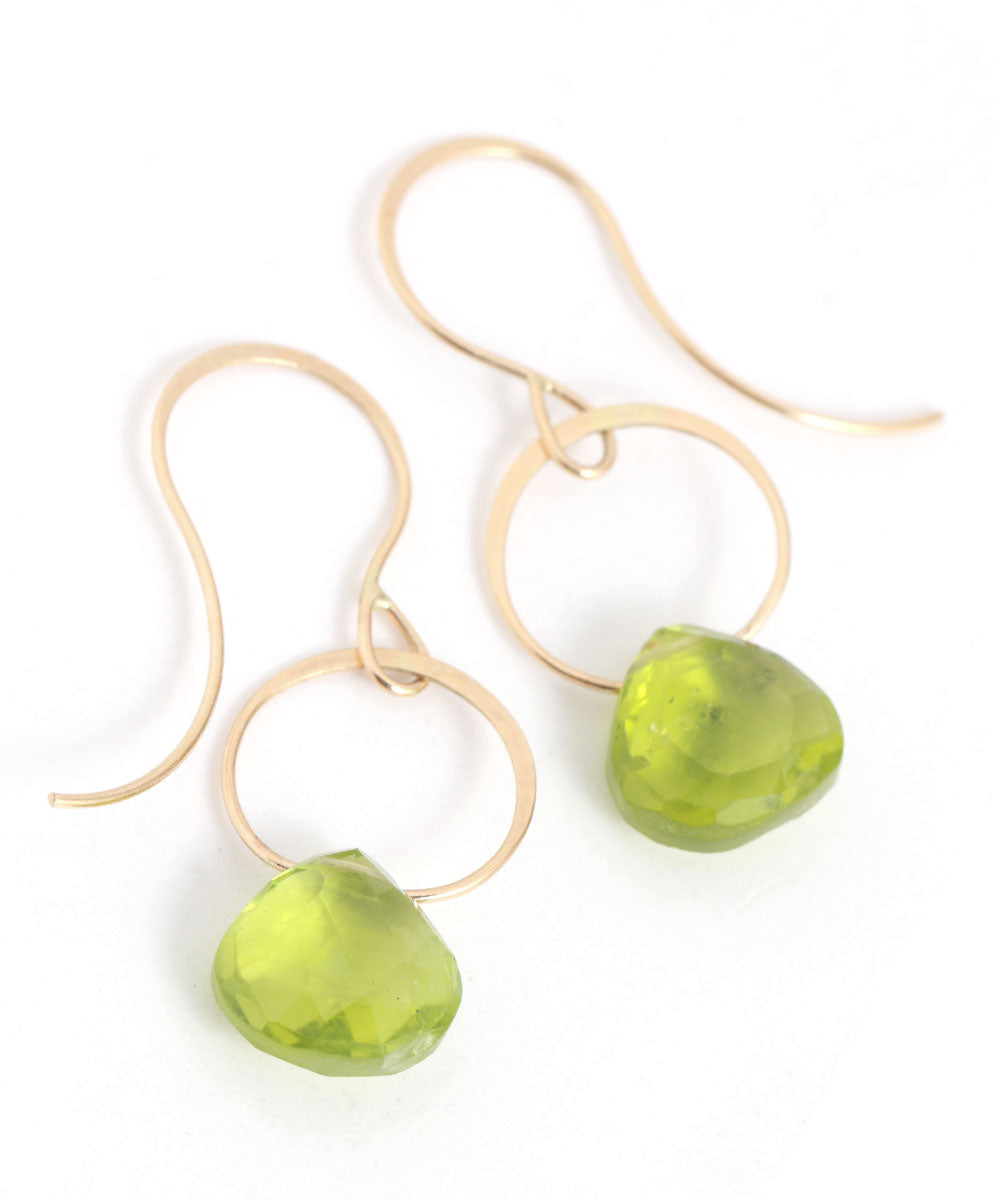 Peridot Single Drop Earrings EARRINGS e2255gpd