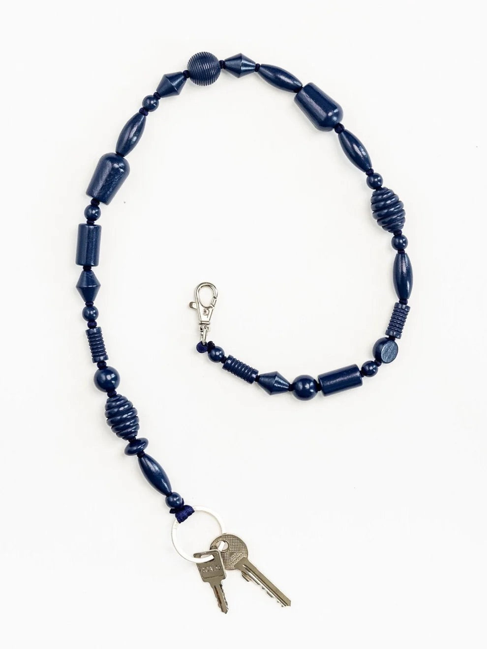 Perlenmix Phone Necklace in Blueberry by Ina Seifart Phone Accesories ina-seifart-perlenmix-long-blueberry-2