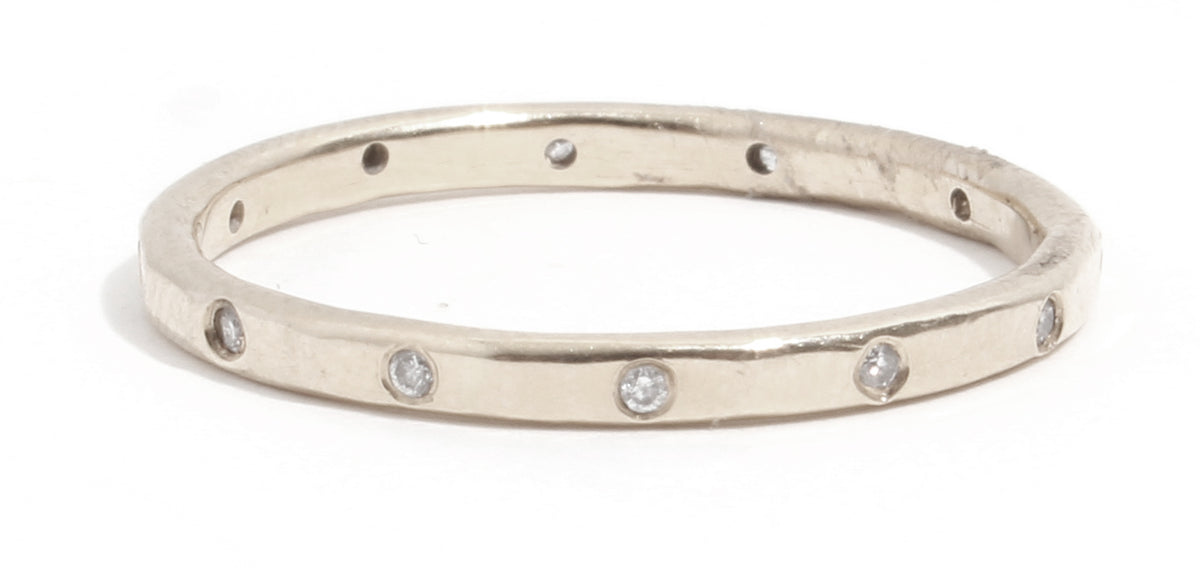 12 White Diamond Band - 18k White Gold Stock Ring lr373wg_baffecc3-9849-4d7a-9075-01f97854e4a8