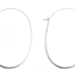 2.25 Inch Oval Hoop Earrings Silver Earrings ss-xlohs_05270412-a37f-40f3-a92c-73d2a5c9bdd1