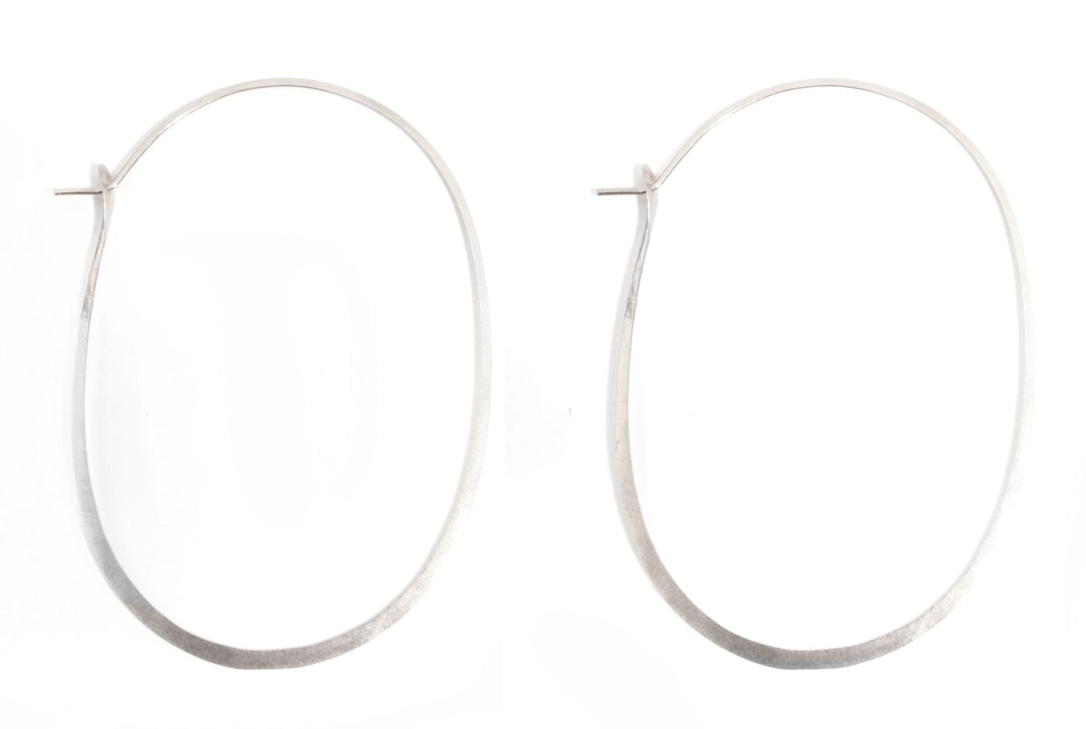 2.25 Inch Oval Hoop Earrings Silver Earrings ss-xlohs_05270412-a37f-40f3-a92c-73d2a5c9bdd1