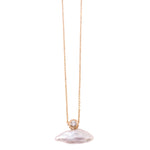 White Space Celeste Lagniappe Necklace, Diamond. 14k YG, 16 inches Necklaces wsnk24copy