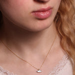 White Space Celeste Lagniappe Necklace, Diamond. 14k YG, 16 inches Necklaces wsnk24omcopy