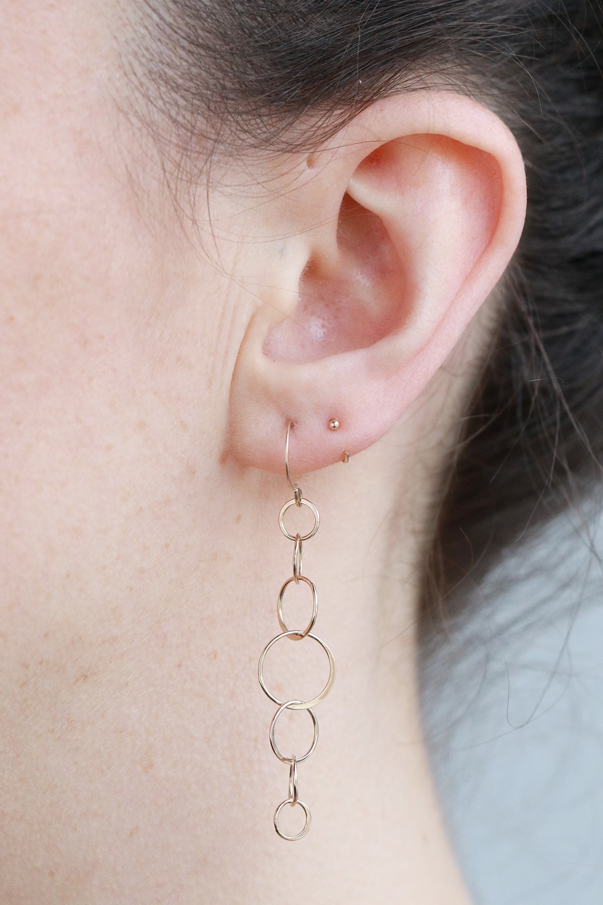 Long Lightweight Chain Earrings Earrings 756A0674