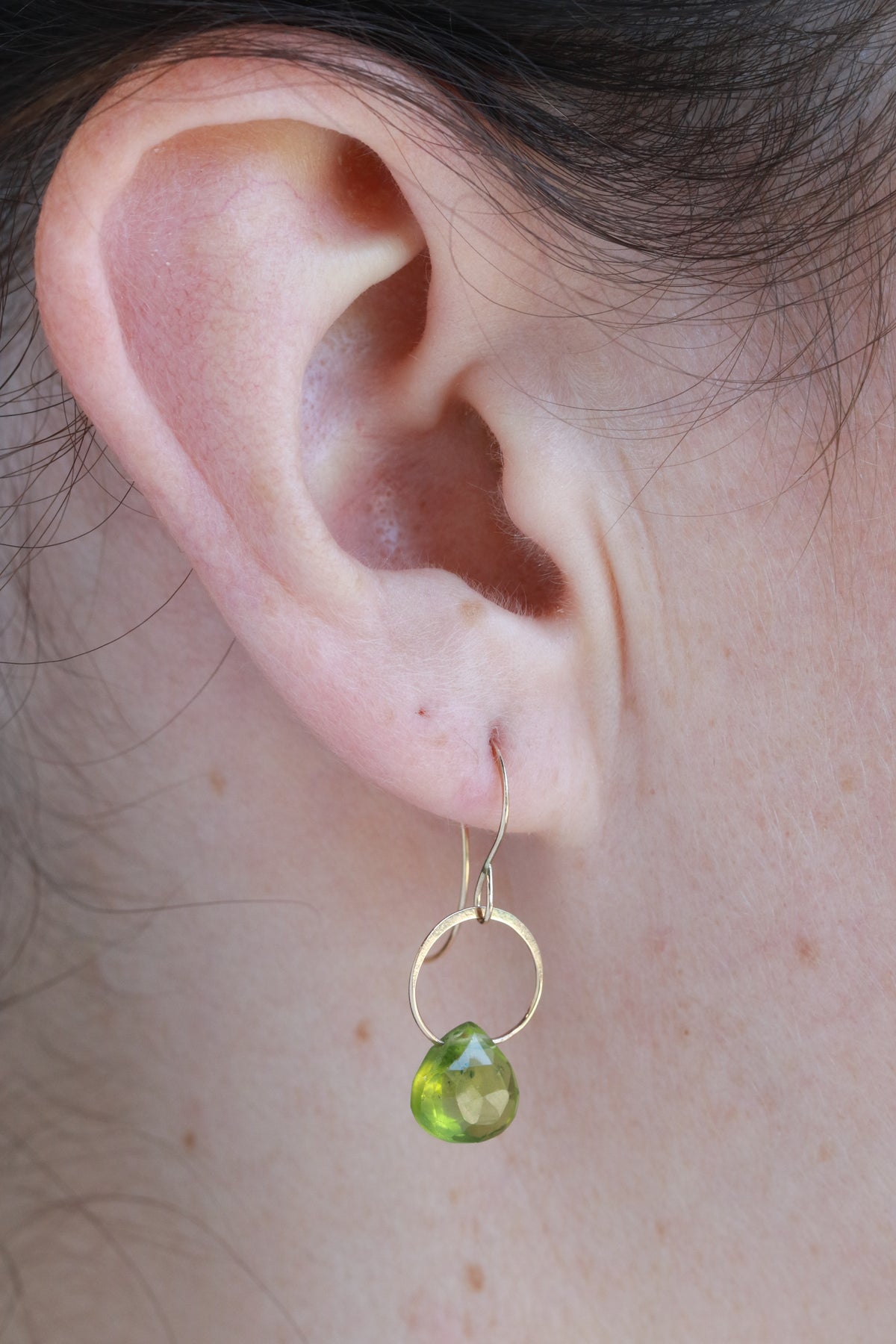 Peridot Single Drop Earrings EARRINGS 756A2398