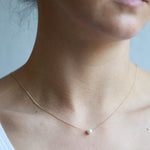 Single Pearl Drop Necklace Necklaces 756A5528