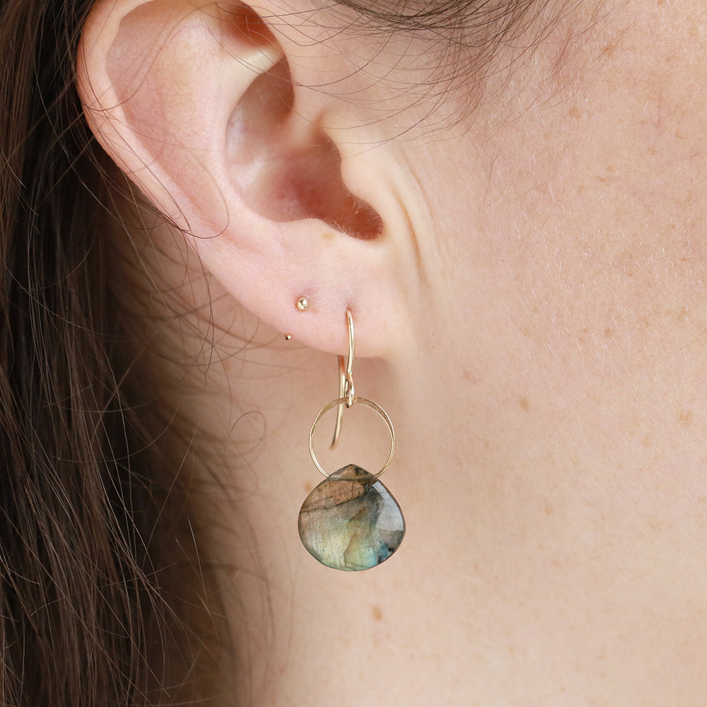 Large Labradorite Single Drop Earrings EARRINGS 756A9810