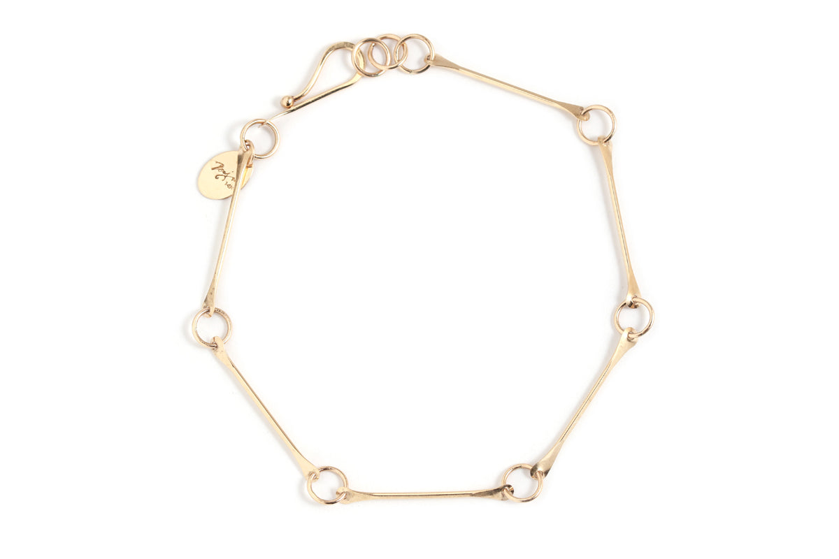 Bone Chain Bracelet Gold Bracelets B937