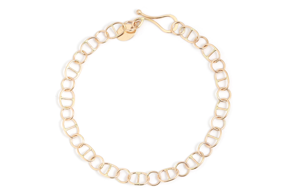 Anchor Chain Bracelet Gold Bracelets B938