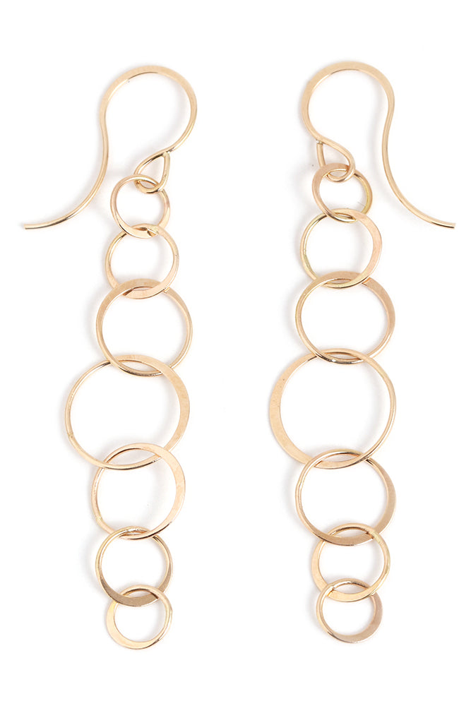 Long Lightweight Chain Earrings gold Earrings E2881