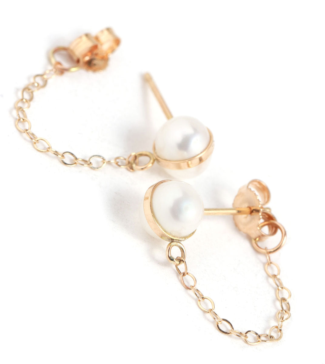 Pearl Chain Wrap Earrings Earrings LE3043-1