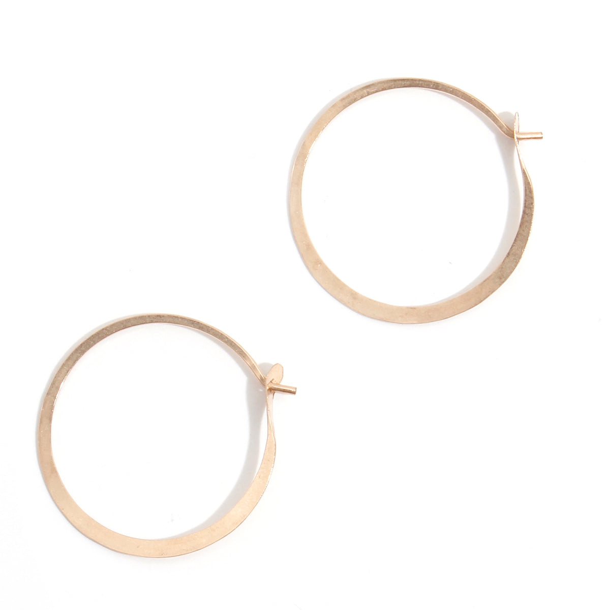 7/8 Inch Round Hoop Earrings gold Earrings LHG-1