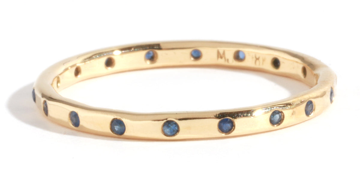 18 Blue Sapphire Band- 18k Yellow Gold Stock Ring LR483g-18_b5658c31-54d7-49e7-926c-76ef6ef3704b