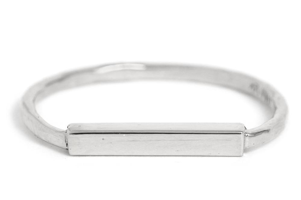 Bar Ring Silver 5 Rings R1213s