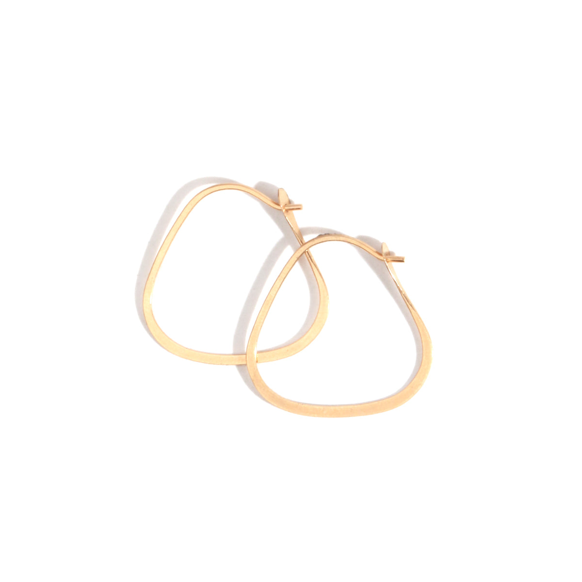 1/2 Inch Triangle Hoop Earrings Gold Earrings Triangle_hoops_halfinch