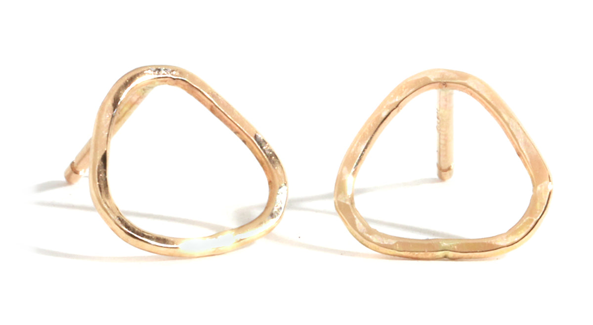 Open Triangle Stud Earring EARRINGS Triangle_stud_earrings