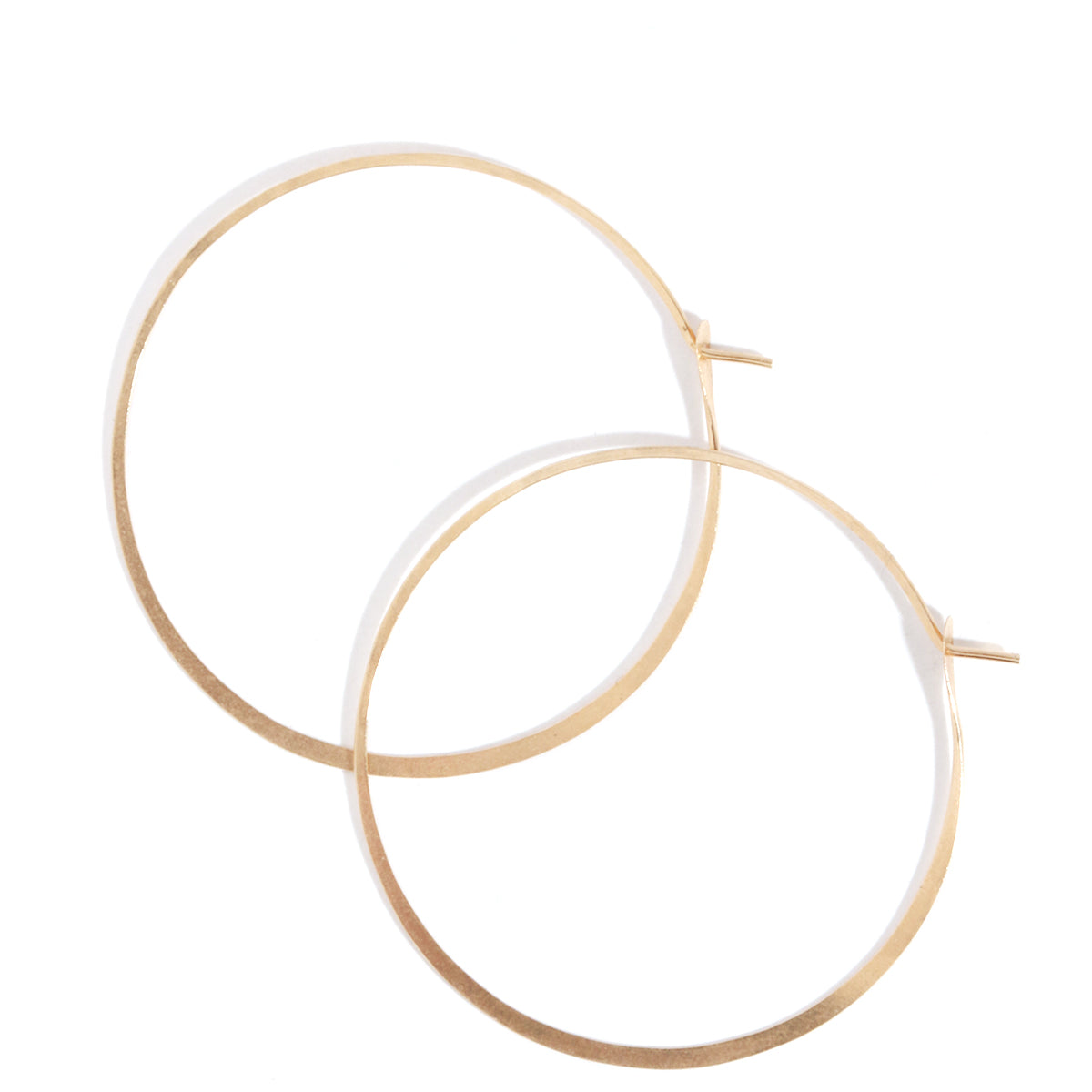 1.75 Inch Round Hoop Earrings Gold Earrings XXL_Hoops_Gold