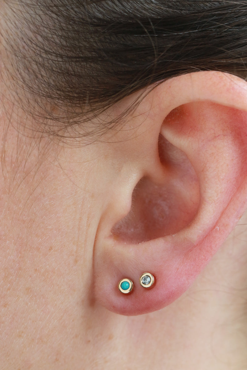 Customizable Gemstone Stud Earrings Earrings e2686-onmod