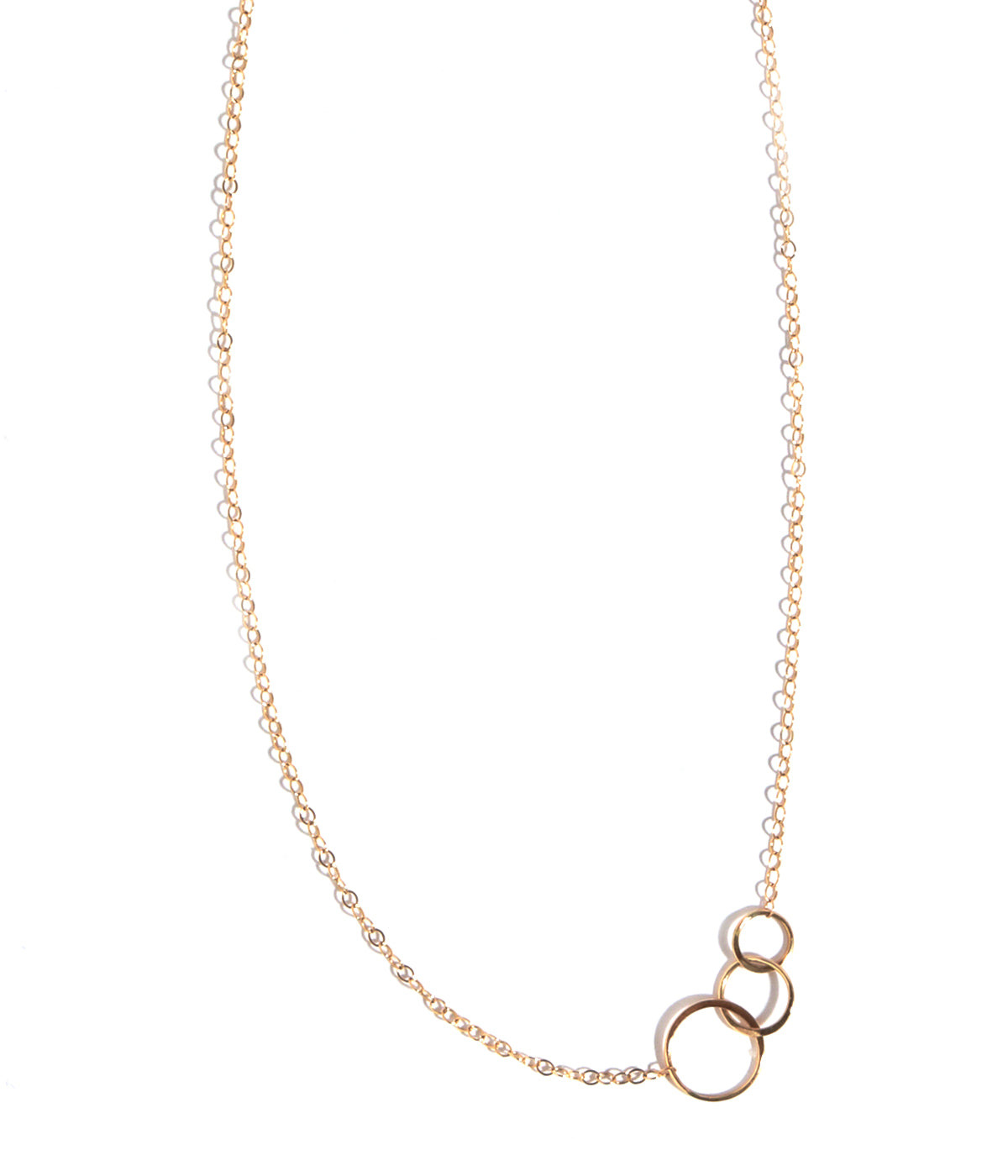 Graduated circle necklace Gold Necklaces grad